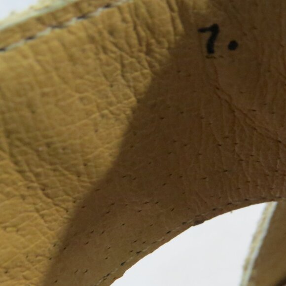 Bed Stu Leather Olea Olive Gray Distressed Boho Wood Slip On Sandals Size US 7 - Picture 11 of 12